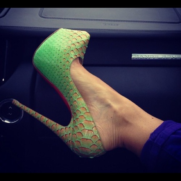 Christian Louboutin Shoes - ❌FIRM❌Python🐍 Daffodil Heels!